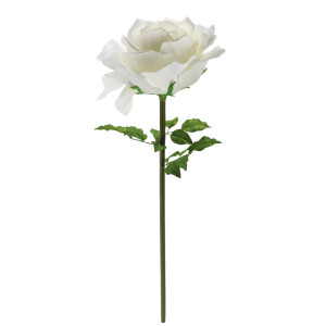 Set 4 Trandafiri artificiali albi verzi 75 x 170 cm