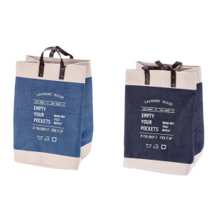 Set 2 cosuri rufe, depozitare panza multicolora 37 x 37 x 53 xm