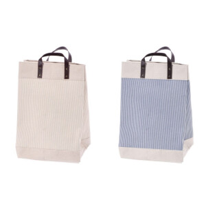 Set 2 cosuri rufe, depozitare panza multicolora 38 x 38 x 55 cm