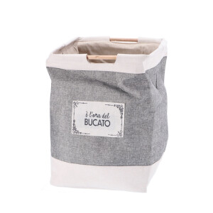 Cos rufe, depozitare panza multicolora II 43 x 43 x 56 cm