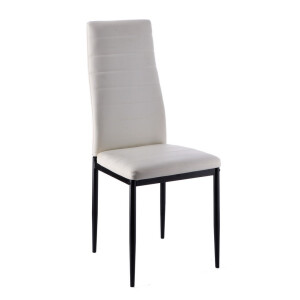 Set 4 scaune albe negre Yuxi 40 x 40 x 97 cm