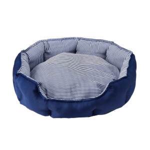 Culcus animale textil albastru alb 56 x 47 x 19 cm