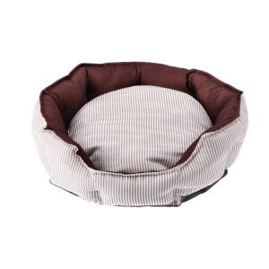 Culcus animale textil maro alb 56 x 47 x 19 cm