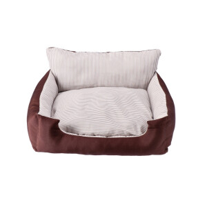 Culcus animale textil maro alb 50 x 40 x 27 cm