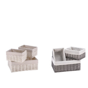 Set 6 cosuri depozitare 26 x 17 x 13 cm, 40 x 30 x 15 cm