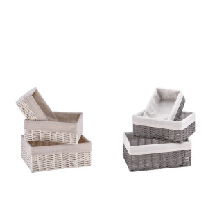 Set 6 cosuri depozitare 28 x 19 x 11 cm, 34 x 24 x 12 cm, 38 x 28 x 15 cm