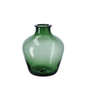 Vaza flori sticla verde 24 x 27 cm