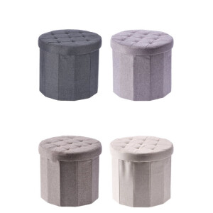 Set 4 tabureti catifea multicolora 45 x 40 cm