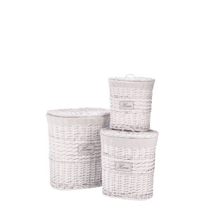 Set 3 cosuri rufe 33 x 23 x 40, 41 x 29,5 x 48, 49 x 37 x 58 cm