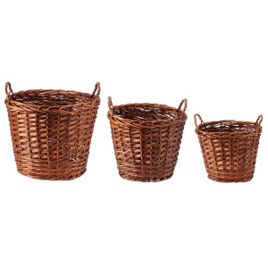 Set 3 cosuri depozitare 43 x 34 x 36 ,52 x 41 x 45,5, 61 x 53 x 51 cm