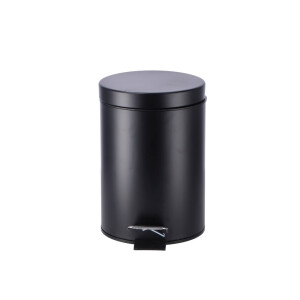 Cos gunoi cu clapeta fier negru 17 x 26 cm,3 L