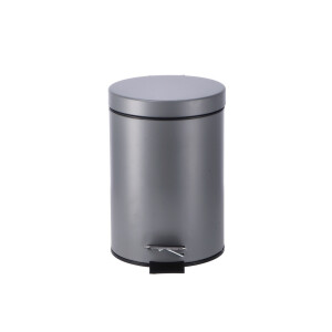 Cos gunoi cu clapeta fier gri 17 x 26 cm,3 L