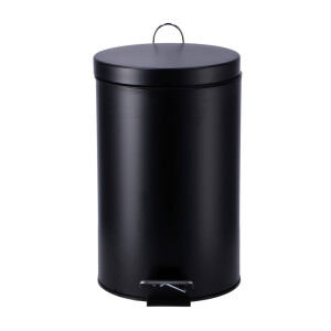 Cos gunoi cu clapeta fier negru 25 x 39,5, 12 L