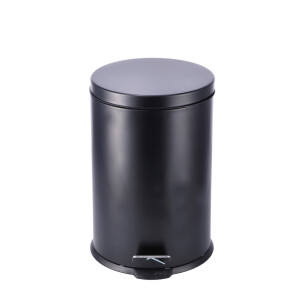 Cos gunoi cu clapeta fier negru 29,5 x 45,5, 20 L