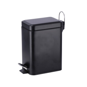 Cos gunoi cu clapeta fier negru 24,5 x 12 x 25 cm, 3 L