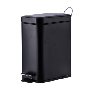 Cos gunoi cu clapeta fier negru 29,5 x 14 x  30 cm, 5 L