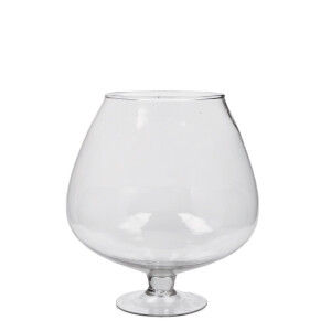 Vaza flori sticla transparenta 22 x 25 cm