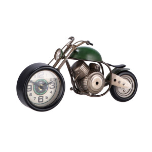 Ceas de masa Motocicleta Retro fier multicolor 35,5 x 13 x 18 cm