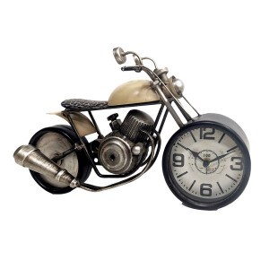 Ceas de masa Motocicleta Retro fier multicolor 39,5 x 13 x 23 cm