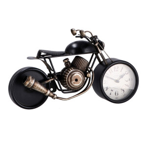 Ceas masa Motocicleta Retro fier multicolor 39,5 x 13 x 23 cm