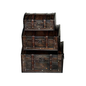 Set 3 Cufere depozitare 22 x 14,5 x 10,5,  26 x 19 x 14,5, 30 x 23 x 18 cm