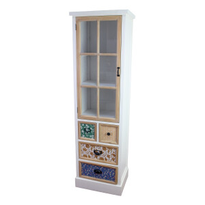 Vitrina lemn multicolor 48 x 35 x 163 cm