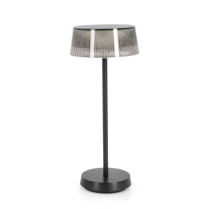 Veioza cu led otel negru Caral Ø15,4x36,5h