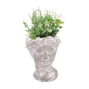 Plante artificiale in ghiveci, albe verzi 14 x 14 x 30 cm