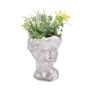 Plante artificiale in ghiveci, galbene verzi 14 x 14 x 30 cm