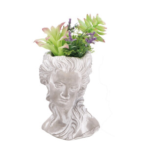 Plante artificiale suculente verzi in ghiveci II 18 x 14 x 34 cm