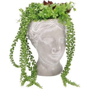 Vaza cu plante artificiale verzi 18 x 18 x 32 cm
