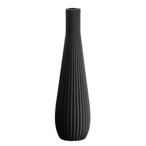 Vaza flori ceramica neagra Tribeca III 13,5 x 46 cm