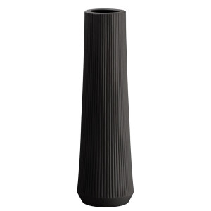 Vaza flori ceramica neagra Tribeca 14,5 x 48,5 cm