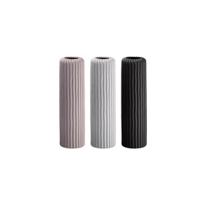 Set 3 vaze flori ceramica multicolora Tribeca  13,5 x 45 cm