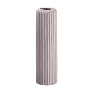 Vaza flori ceramica bej Tribeca II 13,5 x 45 cm