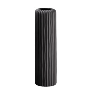 Vaza flori ceramica neagra Tribeca II 13,5 x 45 cm