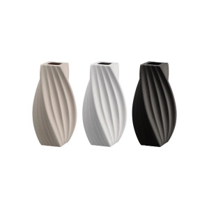 Set 3 vaze flori ceramica multicolora Tribeca 16 x 16 x 34 cm