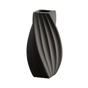 Vaza flori ceramica neagra Tribeca 16 x 16 x 34 cm