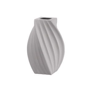 Vaza flori ceramica bej Tribeca  21,5 x 21,5 x 44,5 cm