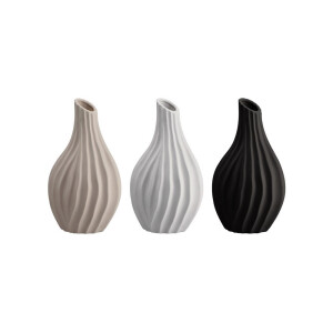 Set 3 vaze flori ceramica multicolora Tribeca 19,5 x 15 x 31 cm