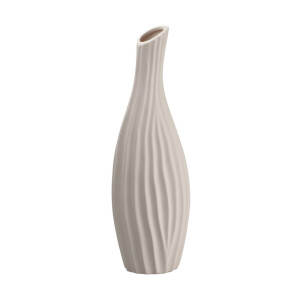 Vaza flori ceramica bej Tribeca 19,5 x 15,5 x 55 cm