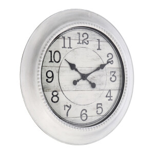 Ceas perete plastic alb negru 75 cm