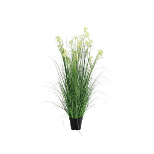 Floare artificiala in ghiveci verde galbena 17 x 120 cm