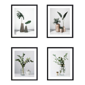 Set 4 tablouri decorative olegrafie pe hartie 40 x 50 cm