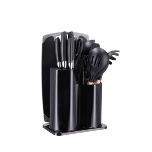 Set 17 ustensile cu suport, bucatarie 22 x 14 x 36 cm