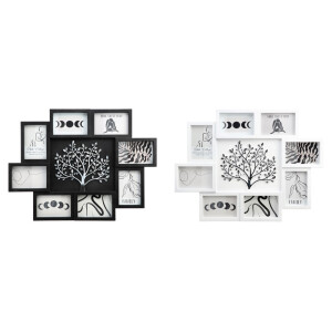 Set 2 rame foto perete plastic alb negru 10 x 15 cm, 61 x 46 cm