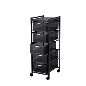 Raft fier negru 31,5 x 40,5 x 94 cm