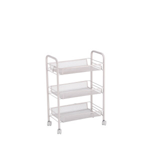 Carucior servire fier alb 44 x 26 x 63,5 cm