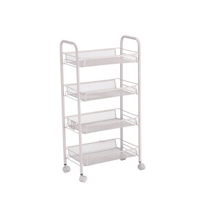 Carucior servire fier alb 44 x 26 x 83,5 cm