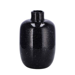 Vaza flori sticla neagra 12 x 19 cm
